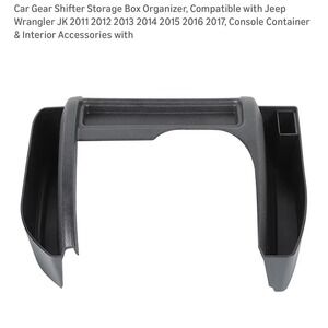 MGHF Car Gear Shifter Storage Box Organizer Black ABS Plastic Jeep Wrangler